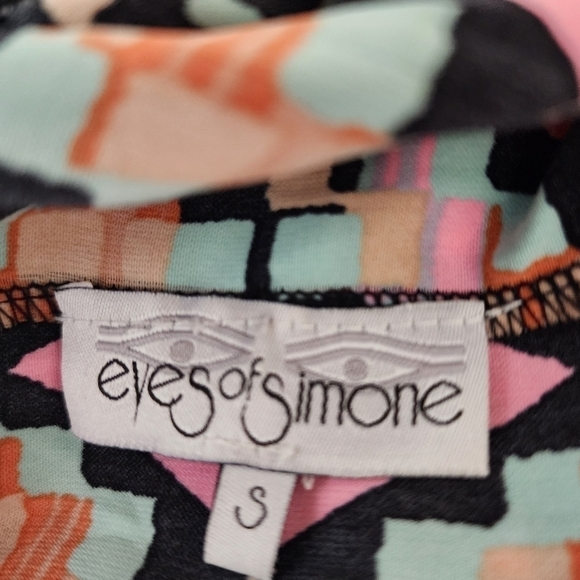 Anthropologie Eyes of Simone colorful ruffle bottom maxi skirt size small - Picture 5 of 6